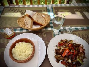 My vegan lunch  at Veranda in Sarajevo
