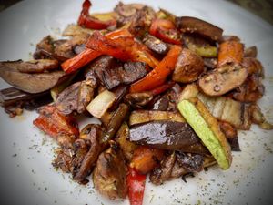 Grilled vegetables   at Veranda in Sarajevo