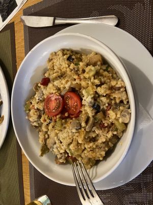 Vegetarian risotto   at Veranda in Sarajevo