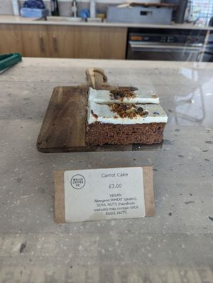 Vegan carrot cake at Welsh Coffee Company in Bridgend