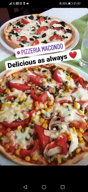 Love it here ❤️ at Pizzeria Macondo in Trebon