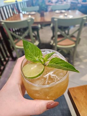 Cocktail (contains honey) at Ginger Farm Kitchen - Iconsiam in Bangkok