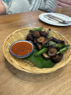 Shiitake mushrooms   at Ginger Farm Kitchen - Iconsiam in Bangkok
