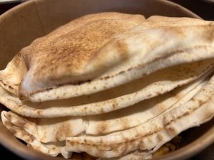 Pitta breads   at Lazeez Falafel Salad Bar in Durham