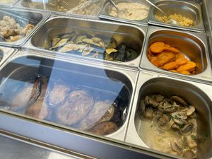 Salad bar   at Lazeez Falafel Salad Bar in Durham