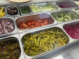 Pickles   at Lazeez Falafel Salad Bar in Durham