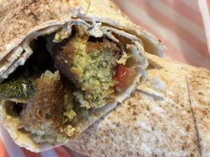 Falafel wrap   at Lazeez Falafel Salad Bar in Durham