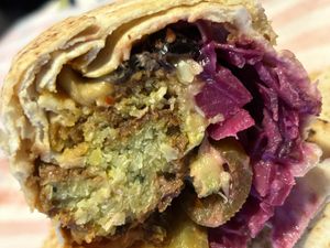 Falafel wrap   at Lazeez Falafel Salad Bar in Durham