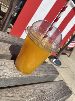 Fresh orange   at Lazeez Falafel Salad Bar in Durham