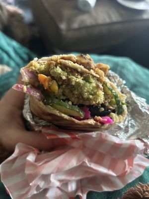   at Lazeez Falafel Salad Bar in Durham