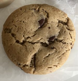 Vegan chocolate chip cookie.. sooooo good 🍪  at Vibrant Sunshine in Aspinwall
