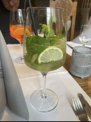 Alcohol free Hugo   at Restaurant Worpsweder Bahnhof in Worpswede