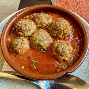 Lentil balls  at Restaurant Alchemy  in Mallorca