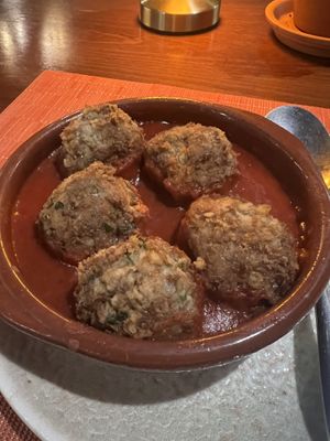 Lentil meatballs- texture was incredible   at Restaurant Alchemy  in Mallorca