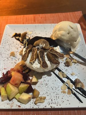 Dessert; soya ice cream was the best part   at Restaurant Alchemy  in Mallorca