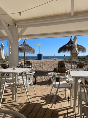 Sea view pretty nice at Chiringuito Blanquito in Gava