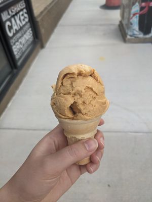 Vegan pumpkin spice custard at Legendairy Cookies 'N Creamery in Appleton