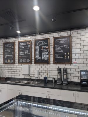 Inside the ice cream shop at Legendairy Cookies 'N Creamery in Appleton