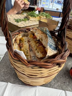 Vegetable panino  at That's Panaro in Sorrento