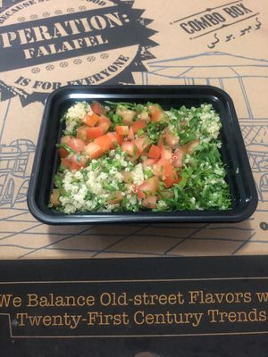 Quinoa tabbouleh at Operation Falafel  in Abu Dhabi