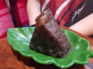 Onigiri at FANTASY Vegan Food in Barcelona