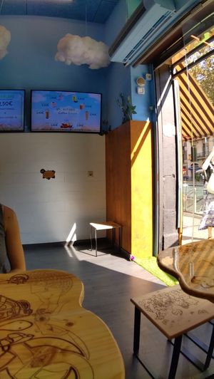 Entrance at FANTASY Vegan Food in Barcelona