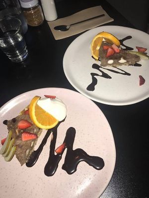 Amazing rocky road cheesecake! They change up the flavour every day - absolutely delicious and great presentation. Very well priced!! at East St Cafe and Bar in Nelson