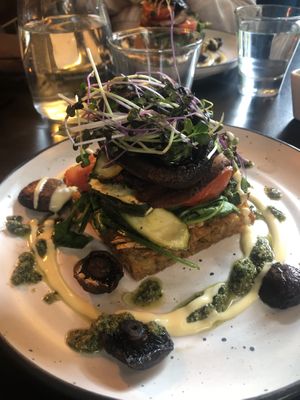 Breakfast stack at East St Cafe and Bar in Nelson