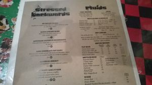 menu at East St Cafe and Bar in Nelson