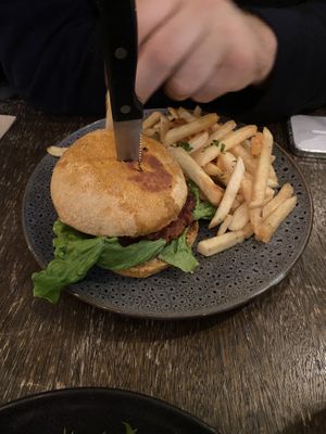 Beast burger   at East St Cafe and Bar in Nelson