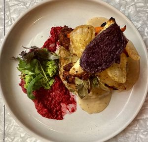 Vegan stack  at East St Cafe and Bar in Nelson