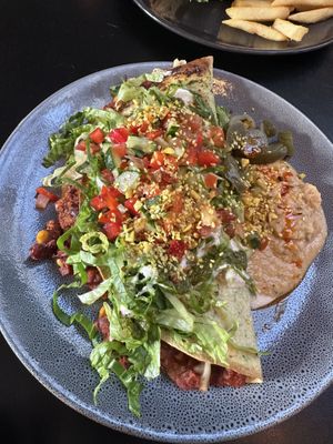 Quesadilla. It was more like an enchilada but good and big   at East St Cafe and Bar in Nelson