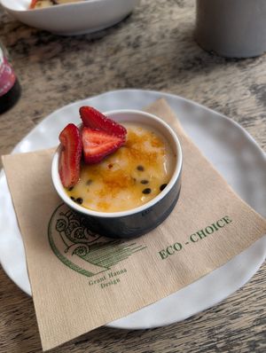 Crème Brulee at East St Cafe and Bar in Nelson