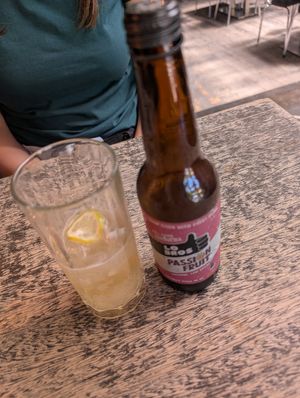 Passion fruit Kambucha at East St Cafe and Bar in Nelson