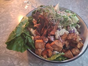 Jungle salad with tofu at East St Cafe and Bar in Nelson