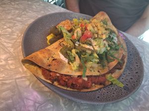 'Kissadeer' quesadilla at East St Cafe and Bar in Nelson