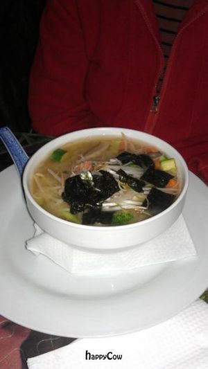 Miso soup - yum! at East St Cafe and Bar in Nelson