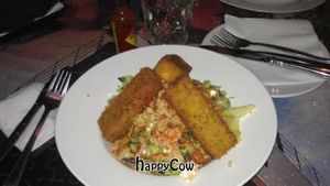 Fried polenta at East St Cafe and Bar in Nelson