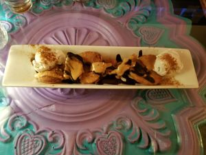 Perky Nana Pineapple & Banana Dessert at East St Cafe and Bar in Nelson