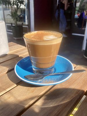 Dirty chai  at East St Cafe and Bar in Nelson