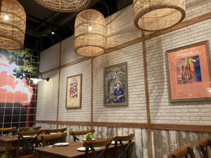 Indoor seating at Ginger Farm Kitchen in Pattaya