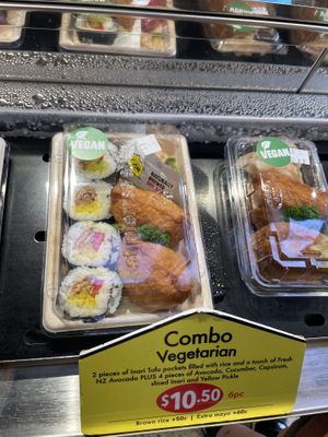 Vegan and vegetarian   at St Pierre's Sushi in New Plymouth