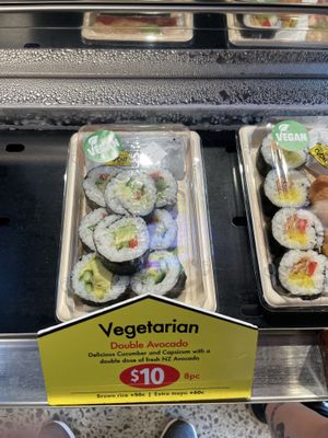 double avo without vegan chicken   at St Pierre's Sushi in New Plymouth