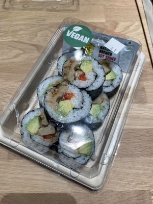 Chick’n and avo rolls  at St Pierre's Sushi in New Plymouth