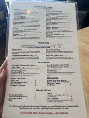 They are very accommodating to custom orders  at Beau Thai II in Castle Rock