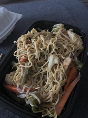 Chow mien noodles   at Nam Vegan Express in Burnaby