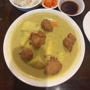 # 32 sweet potatoe & chicken curry  at Nam Vegan Express in Burnaby