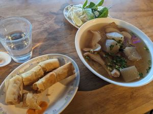 Combo 2 (pho) at Nam Vegan Express in Burnaby