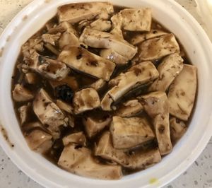 Black bean tofu at Nam Vegan Express in Burnaby