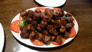 Ginger "beef" at Nam Vegan Express in Burnaby